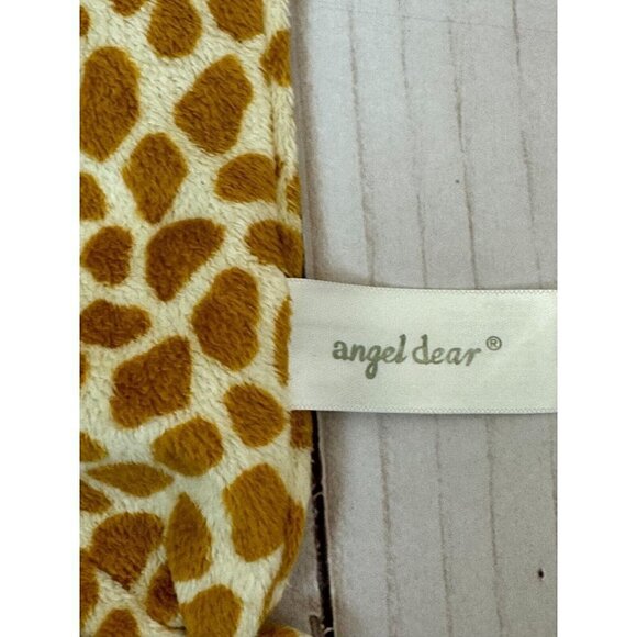 Angel Dear Infant Giraffe Security Blanket Knotted Lovey Plush Brown Tan Yellow - Picture 6 of 10